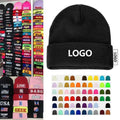 Custom Colors Cuffed Beanies 100% Acrylic Unisex Adults Winter Knit Hats Common Outdoor Sports