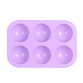 Amerpromo Semi Sphere Silicone Chocolate Mold with 6-Cavity BPA Free Cupcake Baking Mold for Making Chocolate Bomb Cake Jelly
