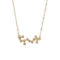 Wholesale Stocked Rhinestone Alloy  Zodiac Pendant Necklace