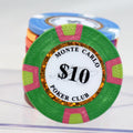 Wholesale  Texas Hold'em Blackjack Poker Table Casino Gambling Game Token 10g Clay Poker Chips Without Iron Metal Plate