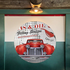 Hot Road Garage Car Logo Metal Sign Vintage Tin Sign for Car License Plate Printed Plaque by Manufacturer
