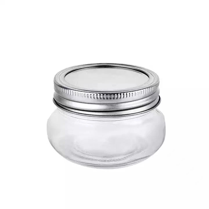 Wholesale 4 oz Empty Wide Mouth Round Glass Jar Small Mason Jar for Food