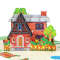 Customized Building House 3D Pop-Up Card for Construction Company