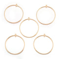 3 Sizes Double Hole Geometric Circle Earrings Connector Charms for Earrings Necklaces Pendant DIY Jewelry Findings B205