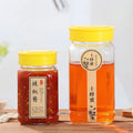 Best 380ml 730ml Bulk 500g 1kg Pure Natural Bee Honey Packaging Glass Honey Bottle Jars With sealed Plastic Lid and Custom logo