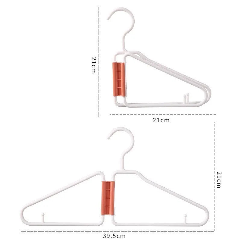 Lavinia Multifunction Small Wholesale Space Saving New Design Half Foldable Magic Plastic Hanger Easy Carrying Travel Hanger