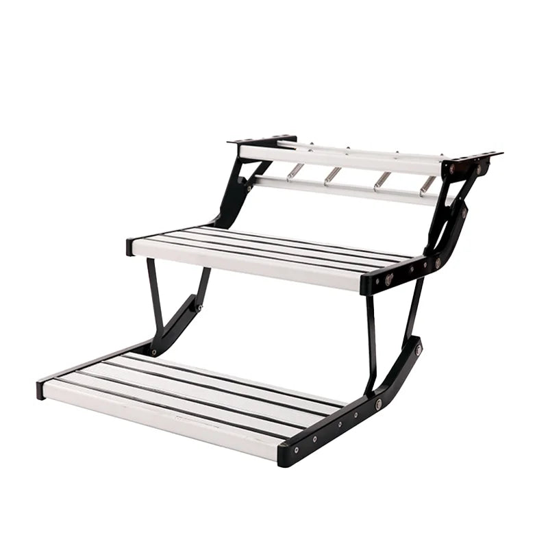 550x230mm Factory Price Campervan Double Manual Step with Aluminum Alloy Carbon Steel for Camper Van