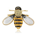 Fashion Exquisite Rhinestones Small Bee Brooch Pin Cheap Lovely Brooch Retro Insect Brooch Pins  for Garment Decoration