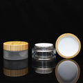 3g 9ml clear Glass Lip Balm Jar for 1 Gram Organic  Container White Black Glass Jar with Smell Proof Caps 7ml