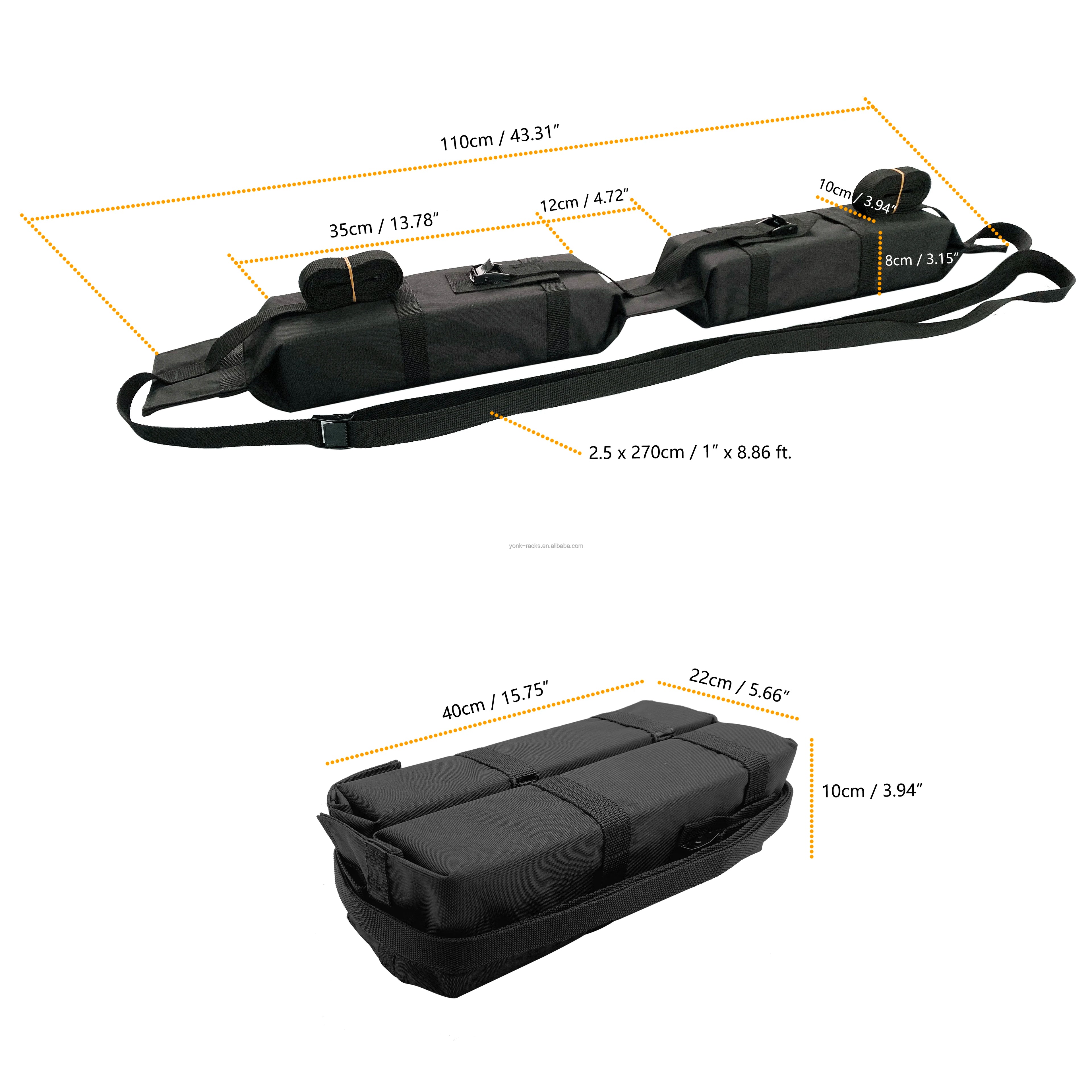 YONK SUV Roof Rack Waterplay Surfing Car Top Roof Luggage Carrier Kayak Soft Kayak Roof Rack Accessory