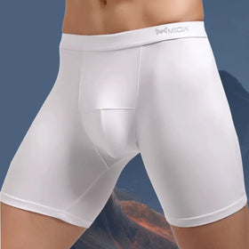 Custom Men's Mid-Rise Breathable Print Boxer Brief Shorts Quick Dry Spandex/Cotton Sports Running