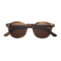 Custom Brand Men's Round Acetate Polarized Sunglasses Private Label White and Transparent Frame Shades