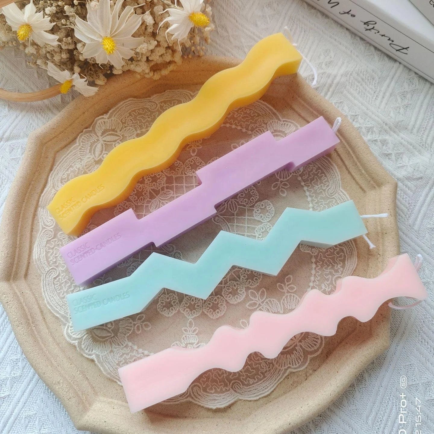 Creative Interesting Unique Long Irregular Shapes Caron Color Art Decor Home Furnishings Fragrance Aromatherapy Scented Candles