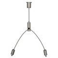 Durable Aircraft Suspension Cable Kit Stainless Steel Wire with Brass Cable Gripper Light Lifter for Hanging System