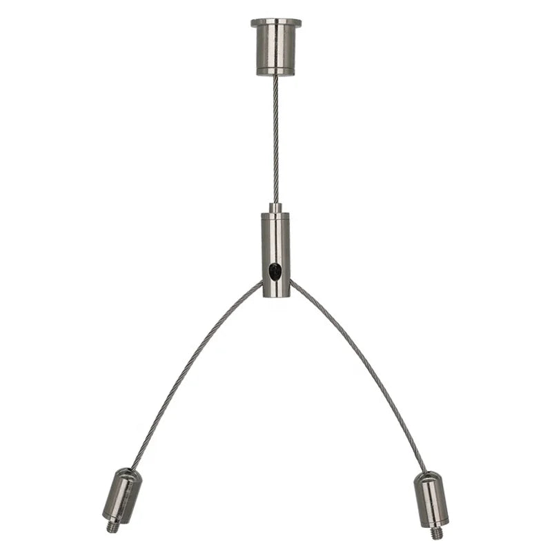 Durable Aircraft Suspension Cable Kit Stainless Steel Wire with Brass Cable Gripper Light Lifter for Hanging System