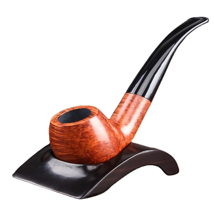 Wooden Light Weight Smoking Accessories Holders Rack Tobacco Pipe Stand for Single Tobacco Pipe