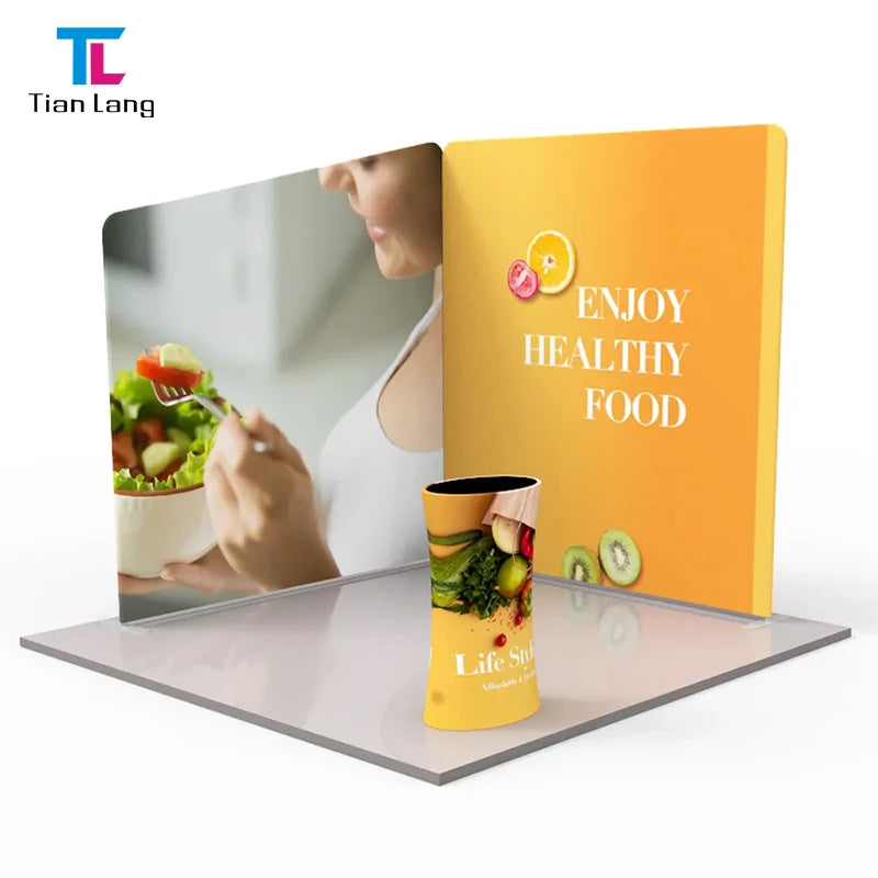 Tian Lang 10' X 10' Step and Repeat Banner Event Telescopic Banner Stand Heavy Duty Backdrop Stand