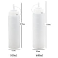 Portable Plastic Squeeze Sauce Bottle for Condiments and Dressings
