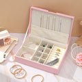 Hot Sale Bracelet Watch Necklace Jewelry Box Ring Earrings Storage Organizers Box Bow Lock Jewelry Gift Case