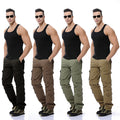 Hiking Plus Size Wide Leg Outdoor Track Stacked Straight Cargo Mens Pants Trousers