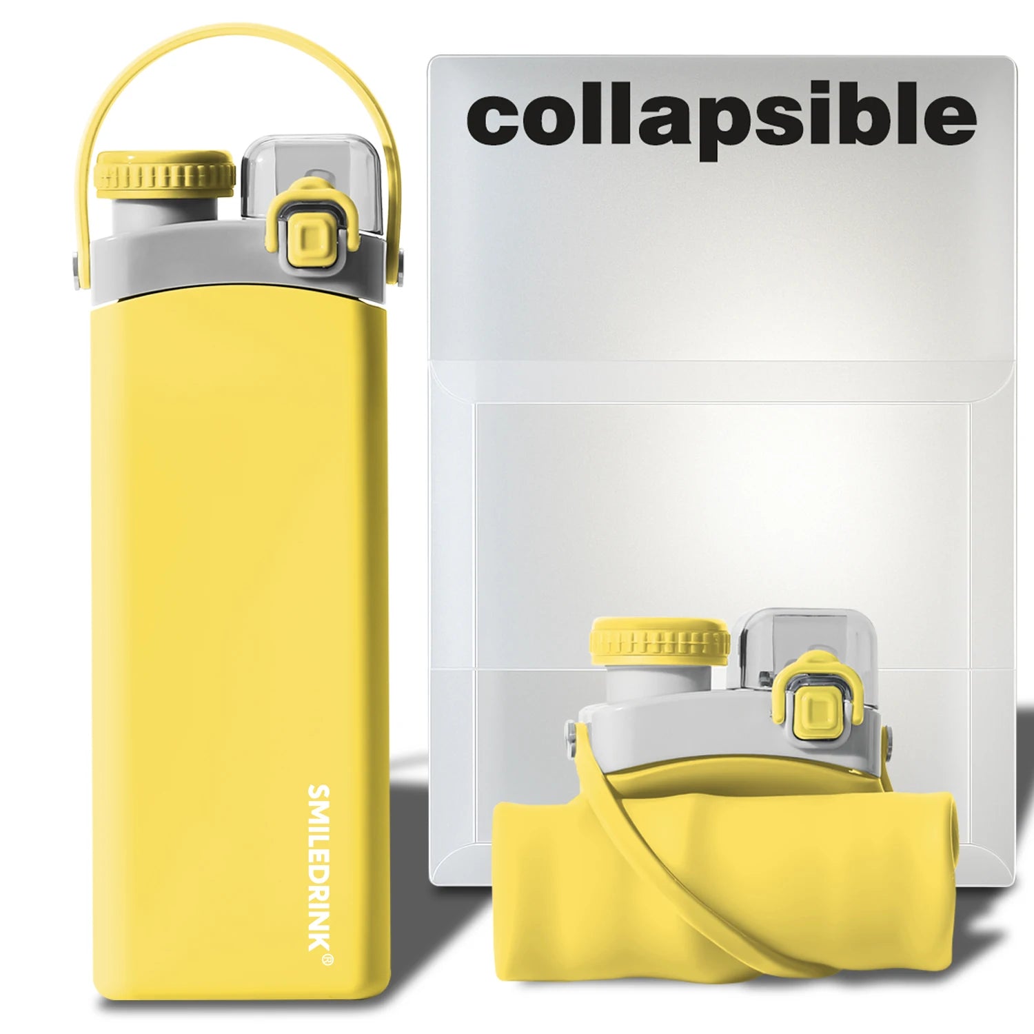 Leak Proof BPA Free Outdoor Children Foldable Silicone Drinkware Folding Silicone Drink Sport Water Bottle