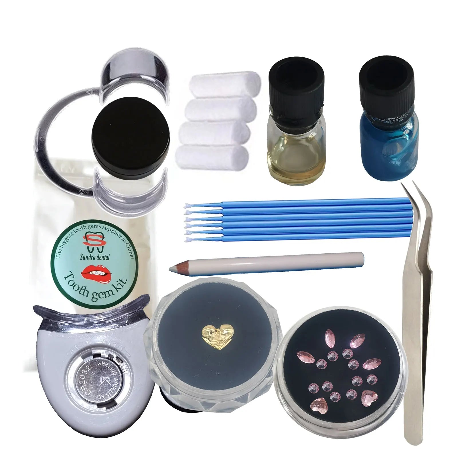 18K Gold Tooth Gem Kit Multi-Purpose Teeth Whitening Accessories Beauty Jewelry for Teeth Whitening
