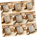 New Arrivals PVD 18K Gold Plated Stainless Steel 26 Alphabet Initial Letter Charms Pendants for Bracelet Necklace Jewelry Making