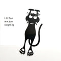 Black Cat Bookmarks  New Acrylic Creative Hollowed-Out Cat Bookmark Black Cat Hanging Bookmark