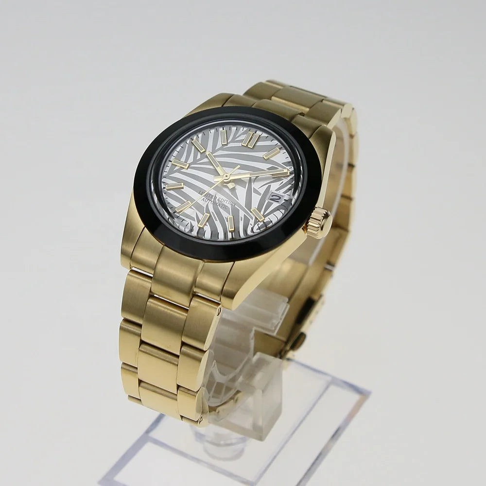 316L Stainless Steel Unisex Slim Watch Case 38mm Solid Fit with 20MM Bracelet Band 3 Links Our 38mm Watch Case