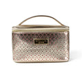 New Arrival 2024 Fashion Hollow Out PU Leather Cosmetic Bag Case Vegan Leather Makeup Toiletry Bag for Lady