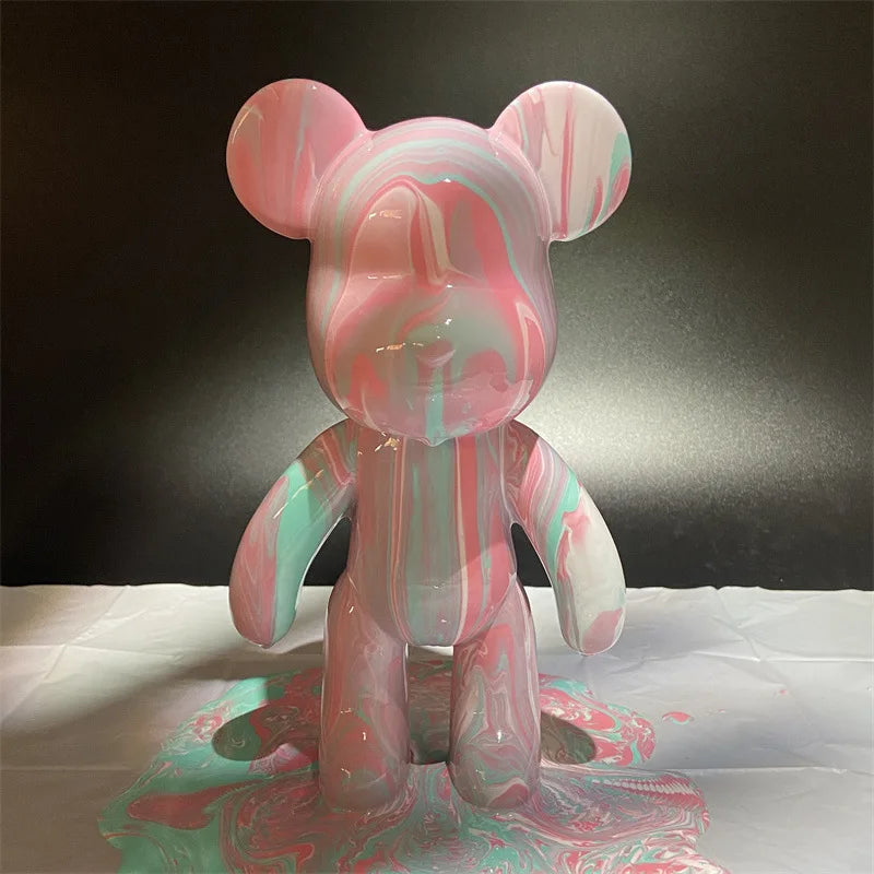 DIY Handmade Fluid Bear White Embryo Children's Hand-painted Fluid Bear Wholesale Stall Toy Fluid Violent Bear