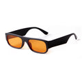 STORY STY77216H Women Men Designer Vintage Square Sunglasses Female Trendy Shades Orange Lens Rectangle 90s Sunglasses