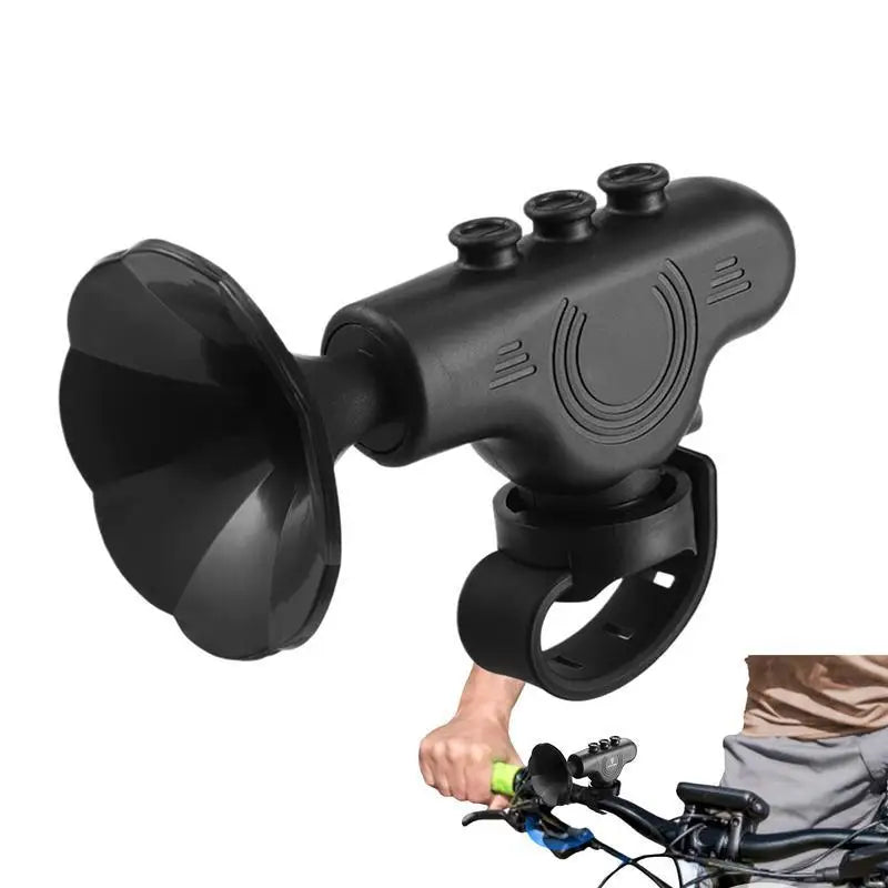 Electric Bike Horn 120dB Electronic Bicycle Bell 300mAh Battery Operated/IPX5 Waterproof 4 Ringing Modes USB Rechargeable Loud