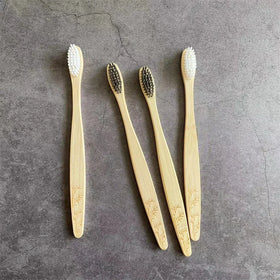 Customized Disposable Biodegradable Toothbrush Nylon610 Soft Bristles Moso for Handle CE Certified 18cm Length for Adult