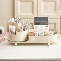 Household Plastic 360 Rotating Holder Makeup Brush Container Organizer Cosmetic Storage Box