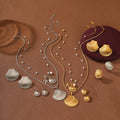 Beimai OEM Jewelry Set New Ocean Shell Pearl Titanium Steel Pendant Necklace Jewelry Set