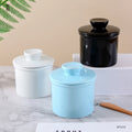 Modern Kitchen Household Porcelain Butter Keeper Dish Wholesale French Ceramic Butter Crock