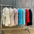 OFTBUY 2021 Brand Real Fur Coat Winter Jacket Women Natural Raccoon Fur Knitted Outerwear Thick Warm Turn-down Collar Streetwear