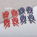 Customizable Leather Iron-On Lace Embroidered Patches in Gold and Silver for Dance Clothing Decals CA010