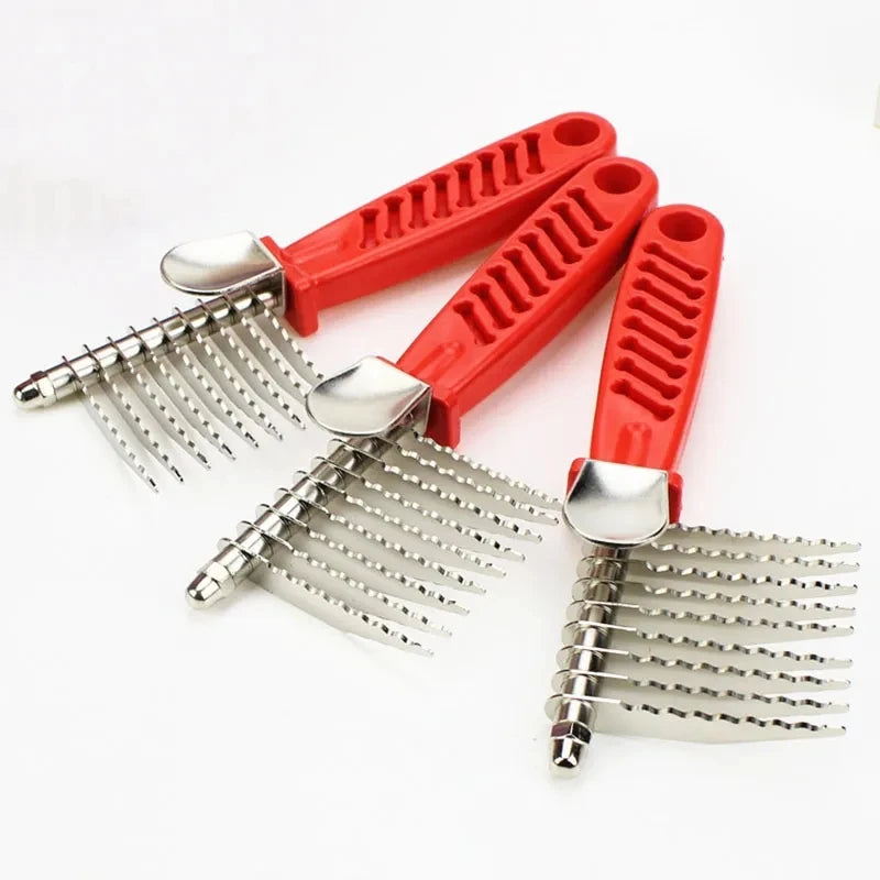 Professional Stainless Steel Dog Pet Hair Grooming Comb Brush Modern Style with Trimmer Feature Stocked Pet Accessories