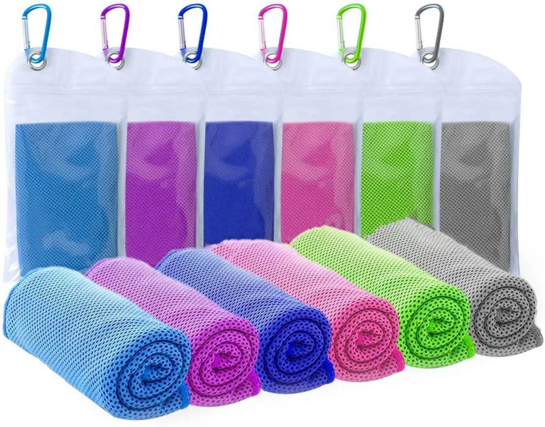 ZY GT01 Ice Cooling Instant Cooling Microfiber Polyester Sports Towel Breath Opp Bag 30x90cm for Yoga/Sport/Gym/Workout/Camping