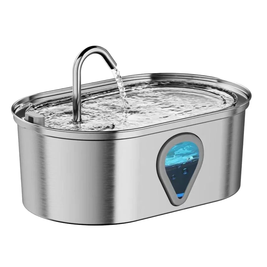 Pet Niche 2026 Cat Water Fountain Automatic Stainless Steel Pet Fountain Dog Water Dispenser for Cats Dogs Multiple Pets Bowl