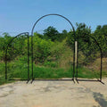 Black Metal Arch Backdrop Stand Chiara Arch Frame Backdrops for Wedding Events Decoration 3Pcs Set