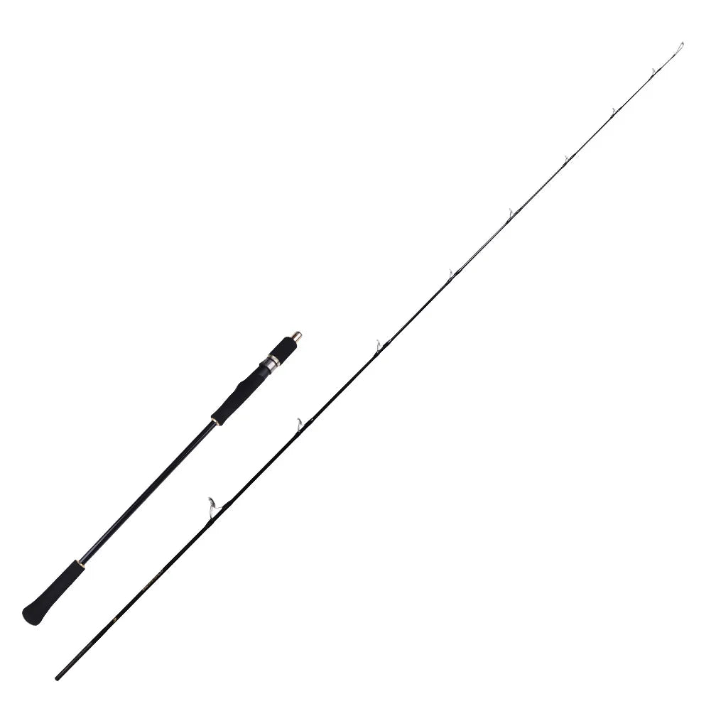 YOUME 1.83m/1.98m Carbon Fiber Soft Power Slow Jigging Rod 2 Section Spinning/Casting LW100-300g