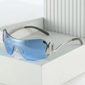 Twooo 3559 Luxury Snake Decoration Y2K Women Fashion Shades Sunglasses 2023
