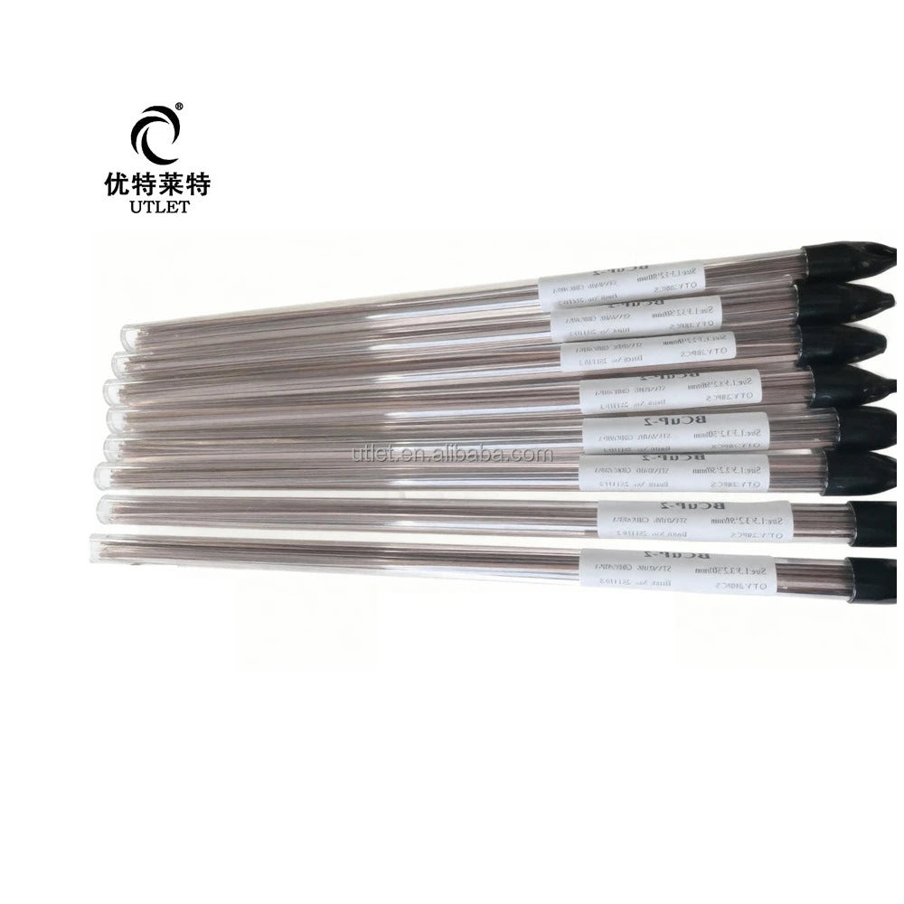 5% Brass Soldering Flux Cored Brazing Wire 1.27mmx3.2mmx500mm OEM/ODM for Air Conditioning and Refrigeration MegaBDM