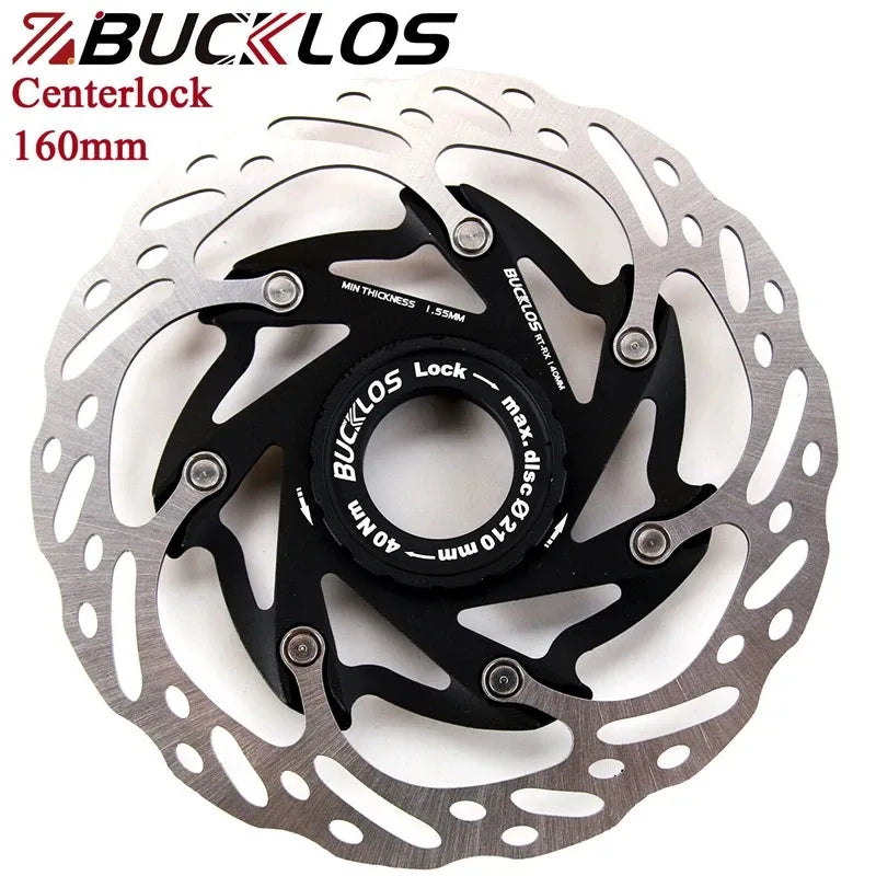 BUCKLOS RT-MT860/760 Centerlock Disc Brake Rotors 160mm Lock Ring Brake Disk Rotor 2/1pcs MTB Road Bicycle Floating Rotors