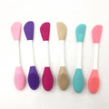 2 in 1 Double DIY Mini Flexible Facial Mud Mask Applicator Beauty Tools Silicone Face Mask Brush