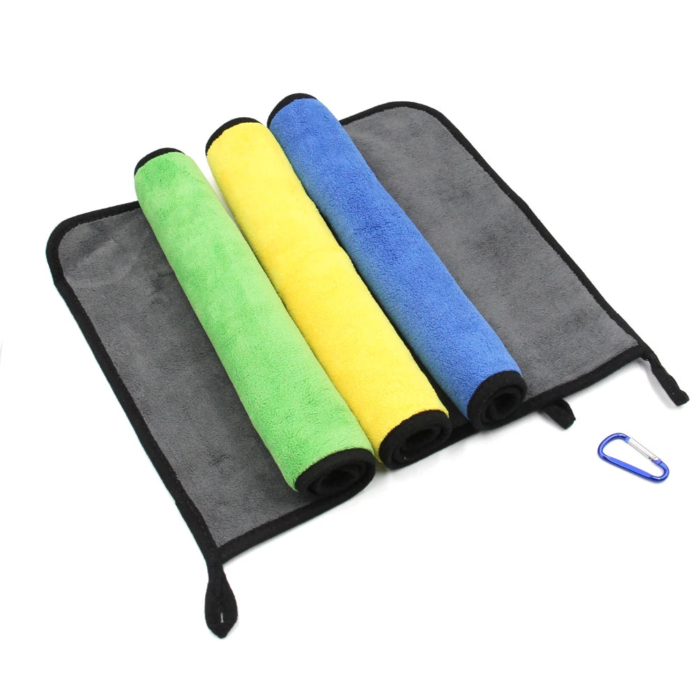 Selco Cotton Fishing Towel Double Thickening NonStick Absorbent Outdoors Sports Hands Towel Hiking Towel