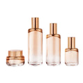 Customized FROSTED CLEAR Glass Bottles for Face Cream in 50g 30ml 100ml 120ml with Screen Printed Cosmetic Containers